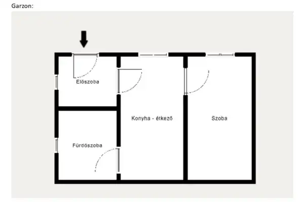 Kiadó téglalakás, Kecskéd 1 szoba 39 m² 120 E Ft/hó
